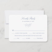 Carte de réponse RSVP de mariage Laurel minimal K3 (Devant)