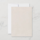 Carte de réponse RSVP de mariage moderne boho folk (Dos)