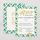 Carte de réponse RSVP de mariage NIGERIA NAIJA Elé (Devant / Derrière)