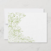 Carte de réponse RSVP de mariage pour les oiseaux  (Dos)