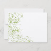 Carte de réponse RSVP de mariage pour les oiseaux  (Dos)