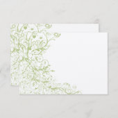 Carte de réponse RSVP de mariage pour les oiseaux (Devant / Derrière)