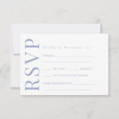 Carte de réponse RSVP de mariage RSVP Flower Garge (Devant)