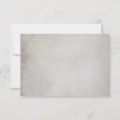 Carte de réponse RSVP de mariage RSVP minimal élég (Dos)