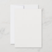 Carte de réponse RSVP de mariage texte or Boho Cre (Dos)