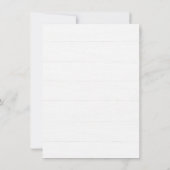 Carte de réponse RSVP de mariage vert rustique (Dos)