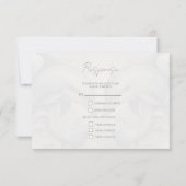 Carte de réponse RSVP de mariage Whimsy moderne (Dos)