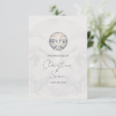 Carte de réponse RSVP de mariage Whimsy moderne (Debout devant)