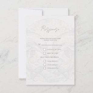 Carte de réponse RSVP de mariage Whimsy moderne
