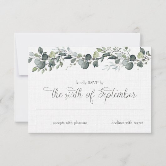 Carte de réponse RSVP de Samantha et Michael (Devant)