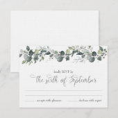 Carte de réponse RSVP de Samantha et Michael (Devant / Derrière)