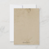 Carte de réponse RSVP de style occidental (Dos)