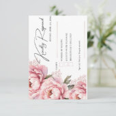 Carte de réponse RSVP Don't Make Me Blush (Debout devant)