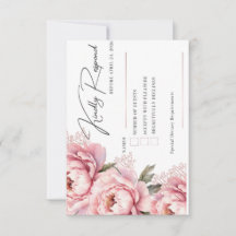 Carte de réponse RSVP Don't Make Me Blush