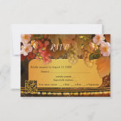 Carte de réponse RSVP du vignoble avec code QR Ros (Devant)