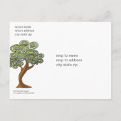 Carte de réponse RSVP Eco Tree (Dos)