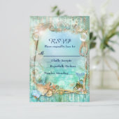 Carte de réponse RSVP Elegant Enchanted Under The (Debout devant)