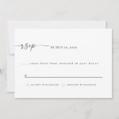 Carte de réponse RSVP Elegant Mexico - (Devant)