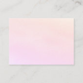 Carte de réponse RSVP en aquarelle rose incluse (Dos)