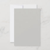Carte de réponse RSVP en majuscules éditoriales gr (Dos)