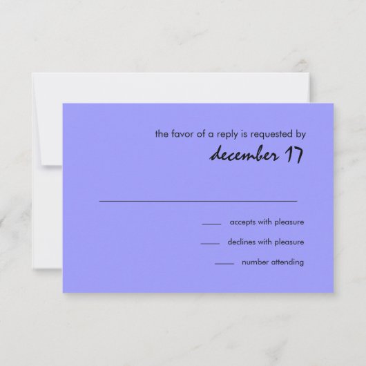 Carte de réponse RSVP étoile de David damassé pour (Dos)