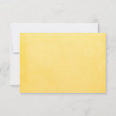 Carte de réponse RSVP Fleur jonquille de printemps (Dos)