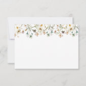 Carte de réponse RSVP Fleur sauvage (Dos)