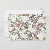 Carte de réponse RSVP Fleur sauvage florale (Dos)