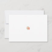 Carte de réponse RSVP Fleurs Rose Élégant (Dos)