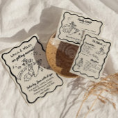 Carte de réponse RSVP Fusée Fantaisiste