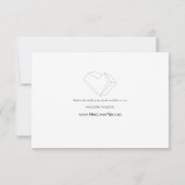 Carte de réponse RSVP Géométrique (Dos)