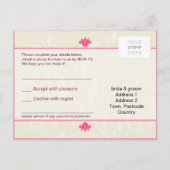 CARTE DE RÉPONSE RSVP :: lily (Dos)