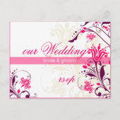 CARTE DE RÉPONSE RSVP :: lily (Devant)