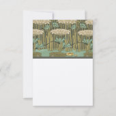 Carte de réponse RSVP Lily Pad Dragon Art Nouveau (Dos)