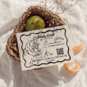 Carte de réponse RSVP Lune Fantaisiste