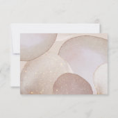 CARTE DE RÉPONSE RSVP LUXE MARBRE BULLE OR SAVE TH (Dos)