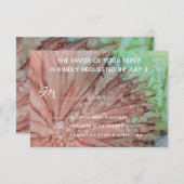 Carte de réponse RSVP mariage Lovely Pinks & Laven (Devant / Derrière)