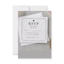 Carte de réponse RSVP minimaliste moderne, Réponse