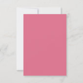 Carte de réponse RSVP moderne abstraite aux roses (Dos)