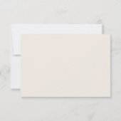 Carte de réponse RSVP Monogramme avec feuillage ro (Dos)