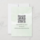 Carte de réponse RSVP Monstera Feuillage Tropical (Dos)