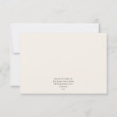 Carte de réponse RSVP Noël rustique | Élégant  (Dos)