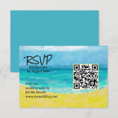 Carte de réponse RSVP numérique - Code QR à thème (Devant / Derrière)