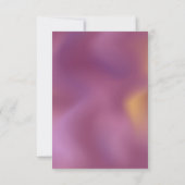 Carte de réponse RSVP ombre métallique moderne pou (Dos)