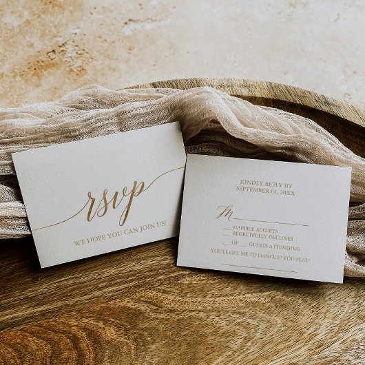 Carte de réponse RSVP pour demande de chanson à ca