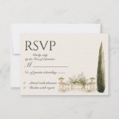 Carte de réponse RSVP pour destination Lac de Côme (Devant)