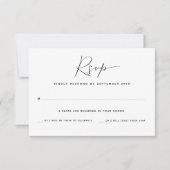 Carte de réponse RSVP pour deux invités | Choix de (Devant)
