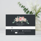 Carte de réponse RSVP pour floraison de minuit (Debout devant)