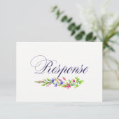 Carte de réponse RSVP pour invitation de mariage à (Debout devant)