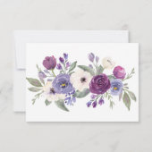 Carte de réponse RSVP pour invitation de mariage f (Dos)
